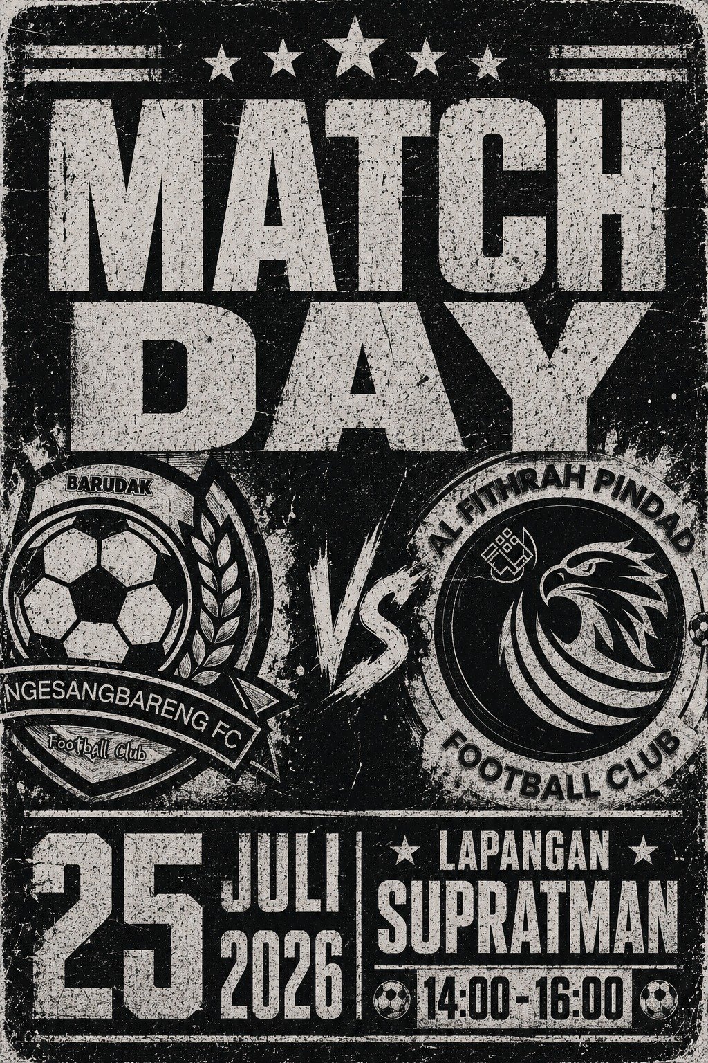 Foto ⚽ MATCH DAY ⚽ Sabtu, 25 Juli 2026